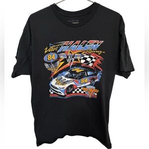 Van Halen Rock Band Retro NASCAR Racing Men’s XL Black T-Shirt MINTY